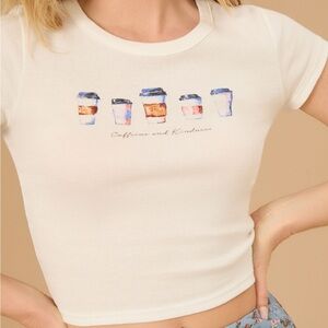 Caffeine And Kindness Baby Tee